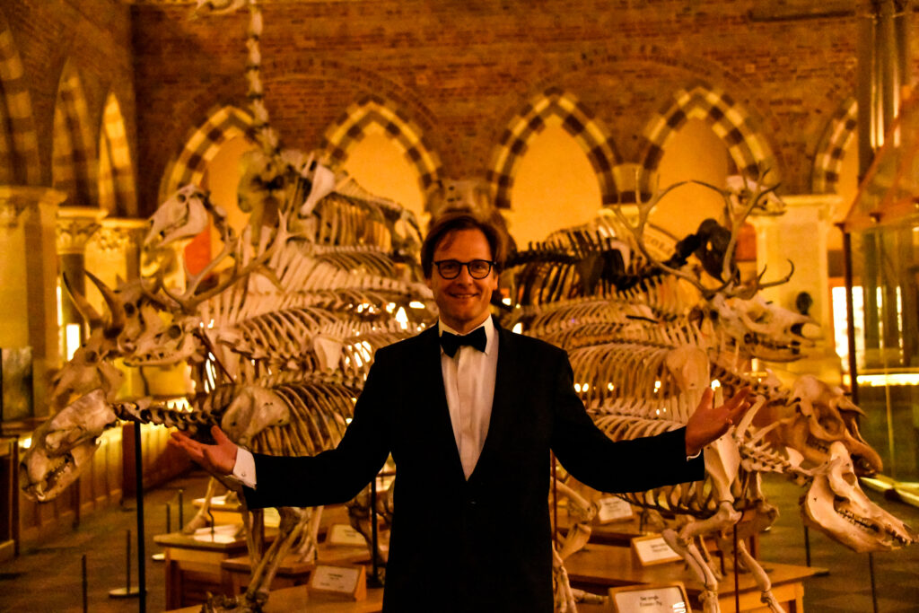 Neils Eldering at the ESA BIC Celebration Event held at the Oxford Natural History Museum.